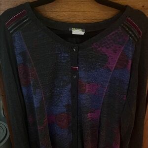 Dolcezza Elegant Black and Purple Women's Tunic